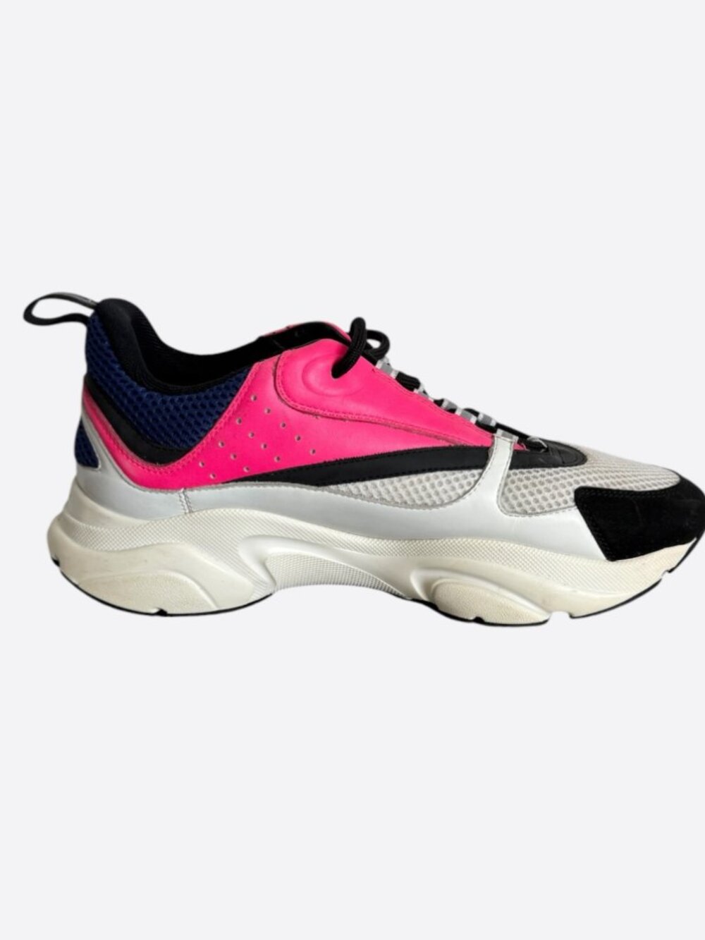 Dior White, Blue & Pink B22 Sneakers - Picture 5 of 8